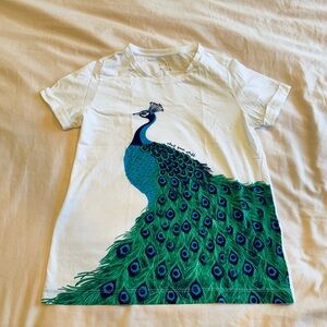 Kate Spade Broome Street Peacock Graphics T-Shirt